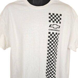 Chevrolet Racing T Shirt Mens Size XL White Team Chevy